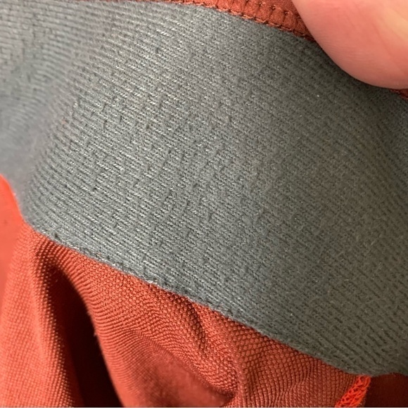 Eddie Bauer Active Zip Sweater Jacket Sz M Burnt Orange Brown Light Sports Top - Picture 14 of 15